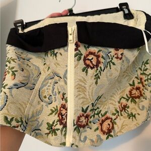 Princess Polly Floral Corset Top - Cream and Black